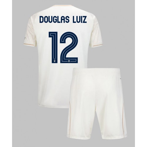 Otroški Nogometni dresi Nottingham Forest Douglas Luiz #12 Gostujoči 2025-26 Kratek Rokav (+ Kratke hlače)
